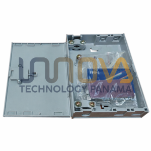 Caja de Terminacion de Fibra Optica 4 hilos uso interno incluye conectores FC