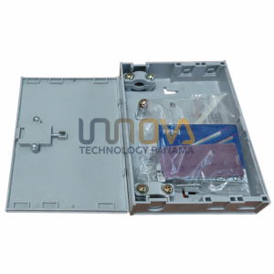 Caja de Terminacion de Fibra Optica 4 hilos uso interno incluye conectores FC