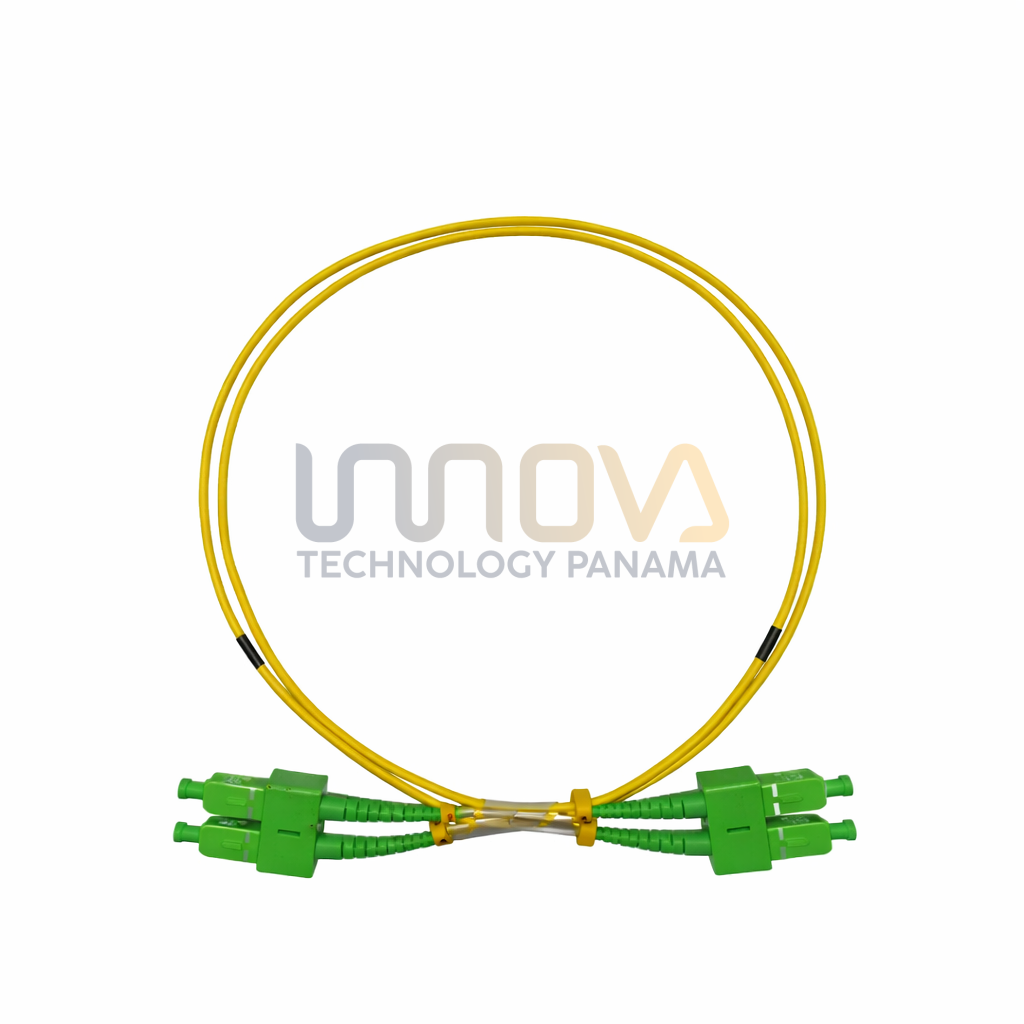 Patchcord SC/APC -SC/APC DUPLEX ( SINGLE MODE ) G652D 2.0mm LSZH 1m"