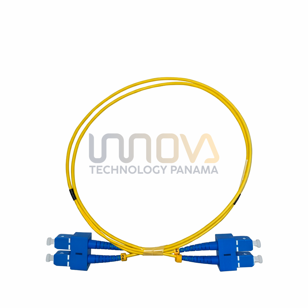 Patchcord SC/UPC- SC/UPC DUPLEX ( SINGLE MODE ) G652D 2.0mm LSZH 1m"