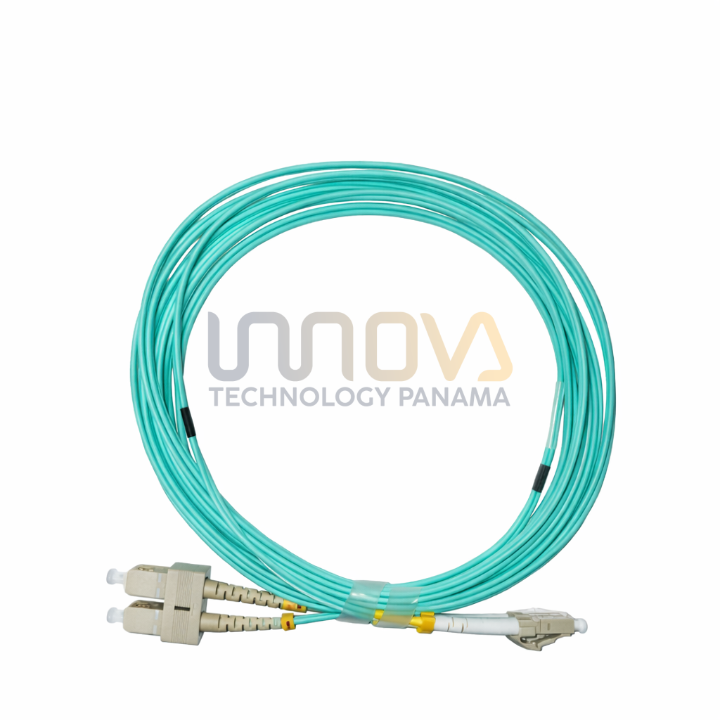 Patchord SC to LC OM3 Multimode LSZH Patch Cable - 5M. Duplex-Dupplex 2.0mm SC/UPC-LC/UPC OM3"