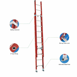 Escalera de Extensión de Fibra Optica 32 pies FB-JD-FRP216