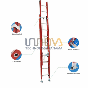 Escalera de Extensión de Fibra Optica 32 pies FB-JD-FRP216