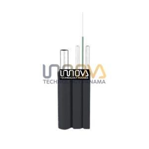 Cable Drop Plano, con mensajero, uso exterior, LSZH - 1 Hilo, Carretes de 1 kilometro
