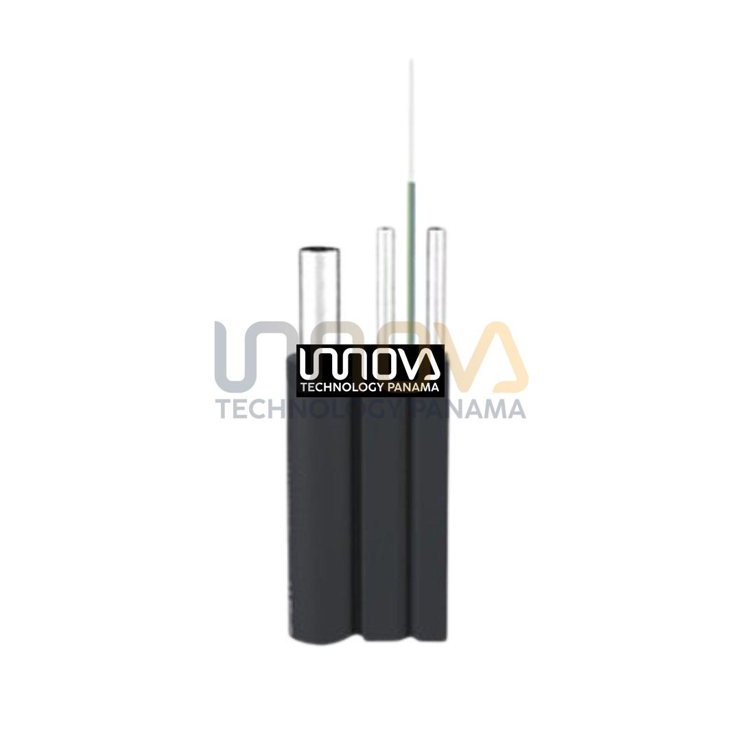 Cable Drop Plano, con mensajero, uso exterior, LSZH - 1 Hilo, Carretes de 1 kilometro