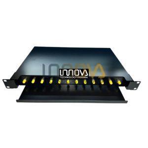 ODF de 12 salidas TIPO RACK para conectores ST-ADAPTADORES POR SEPARADO