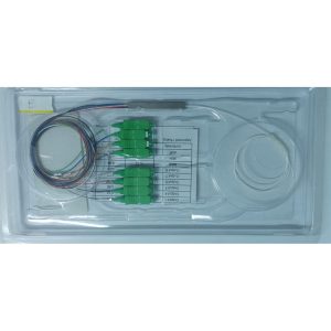 Micro Splitter PLC de 1:8 con conectores SC/APC monomodo