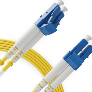 Fibra conectorizada  LC/UPC duplex (2 hilos), de 200 metros, singlemode uso interior/exterior
