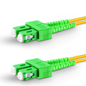 Fibra conectorizada  SC/APC duplex (2 hilos), de 200 metros, singlemode uso interior/exterior