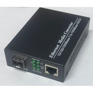 Single Media Convertor 10/100/1000Mbps SFP with LC 1.25G SFP SM Duplex 1310nm 10km